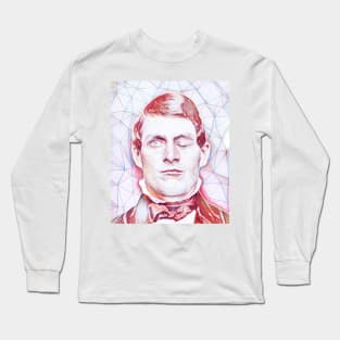 Phineas Gage Portrait | Phineas Gage Artwork Long Sleeve T-Shirt